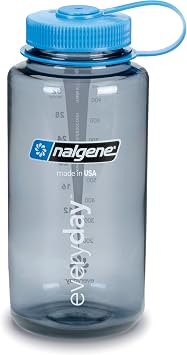 Nalgene Sustain Tritan BPA-Free Water Bottle Made with Material Derived from 50% Plastic Waste, 16 OZ, Wide Mouth