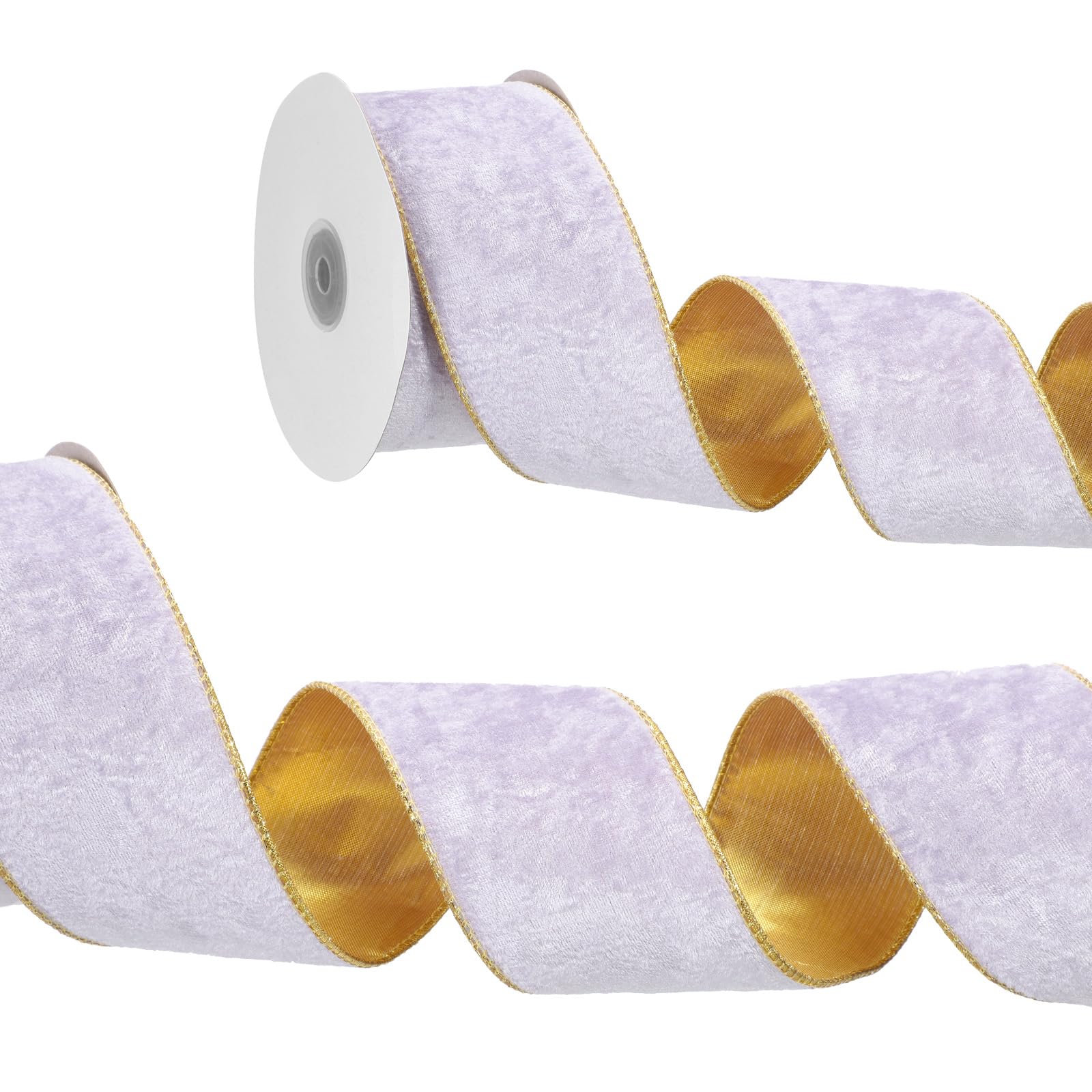 PATIKIL 2.5 Inch x 10 Yards Velvet Wired Ribbon