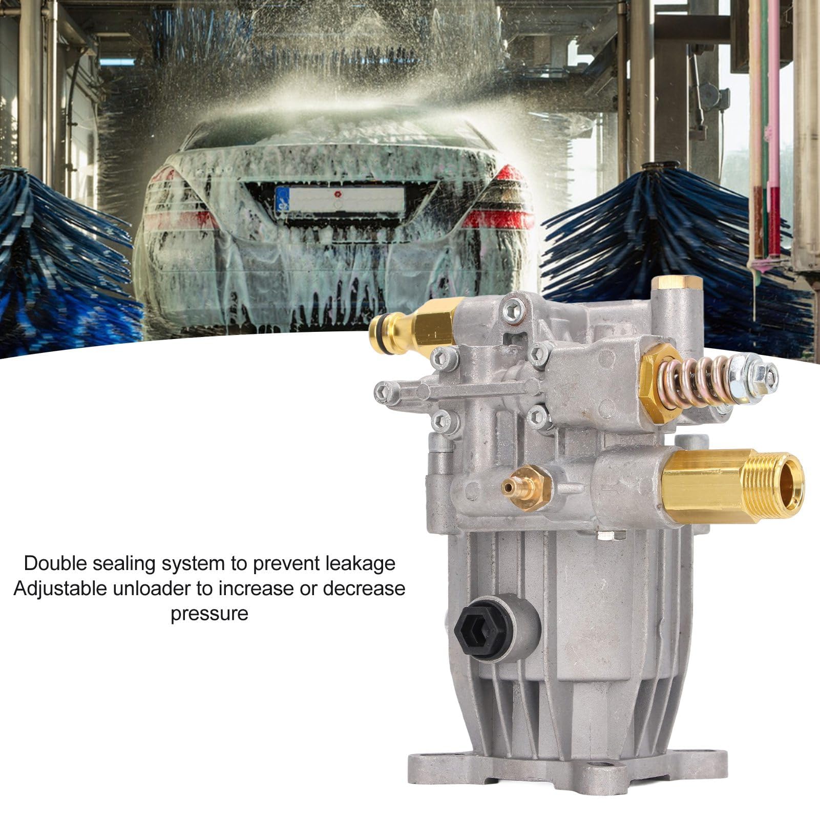 Ejoyous Pompa Idropulitrice, 2610-3000PSI, 2,2-2,4GPM, Blocco Motore Esente Manutenzione, a Doppia Tenuta, Adatto per Simpson G3050OH Troy Bilt