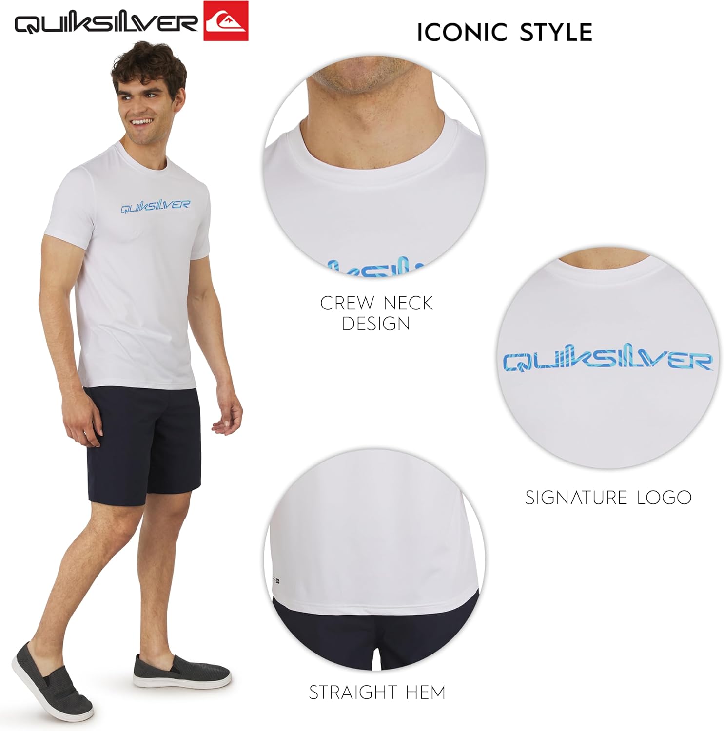 Quiksilver Mens Swimwear Regular Fit UPF 50 Short Sleeve Sun Tee - Image 6