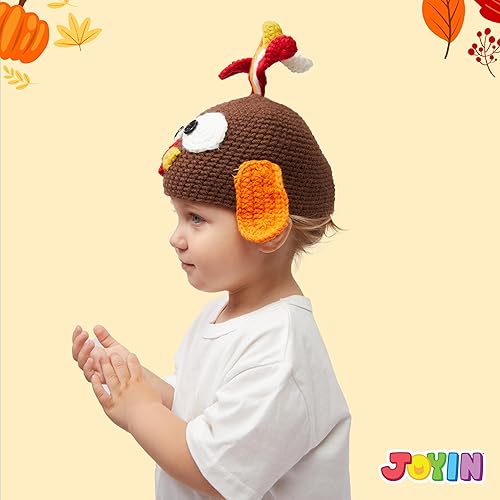 Miniatura 4 de JOYIN Gorro de pavo de Acción de Gracias con orejeras, accesorio para fotografía, carnaval, cosplay para bebé, disfraz de Halloween, suministros de