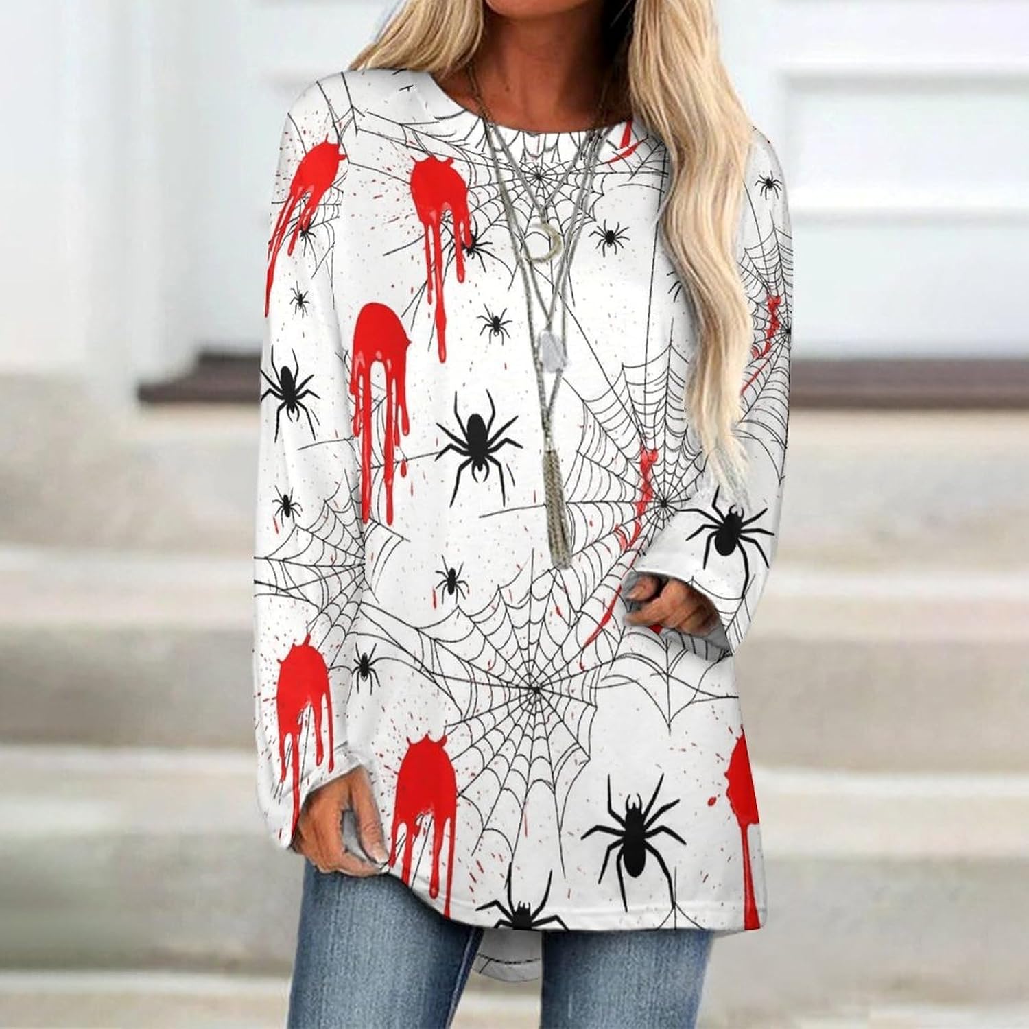Women's Raglan Long Sleeve T-Shirt Casual Crewneck Blouse, Soft Basic Long Top