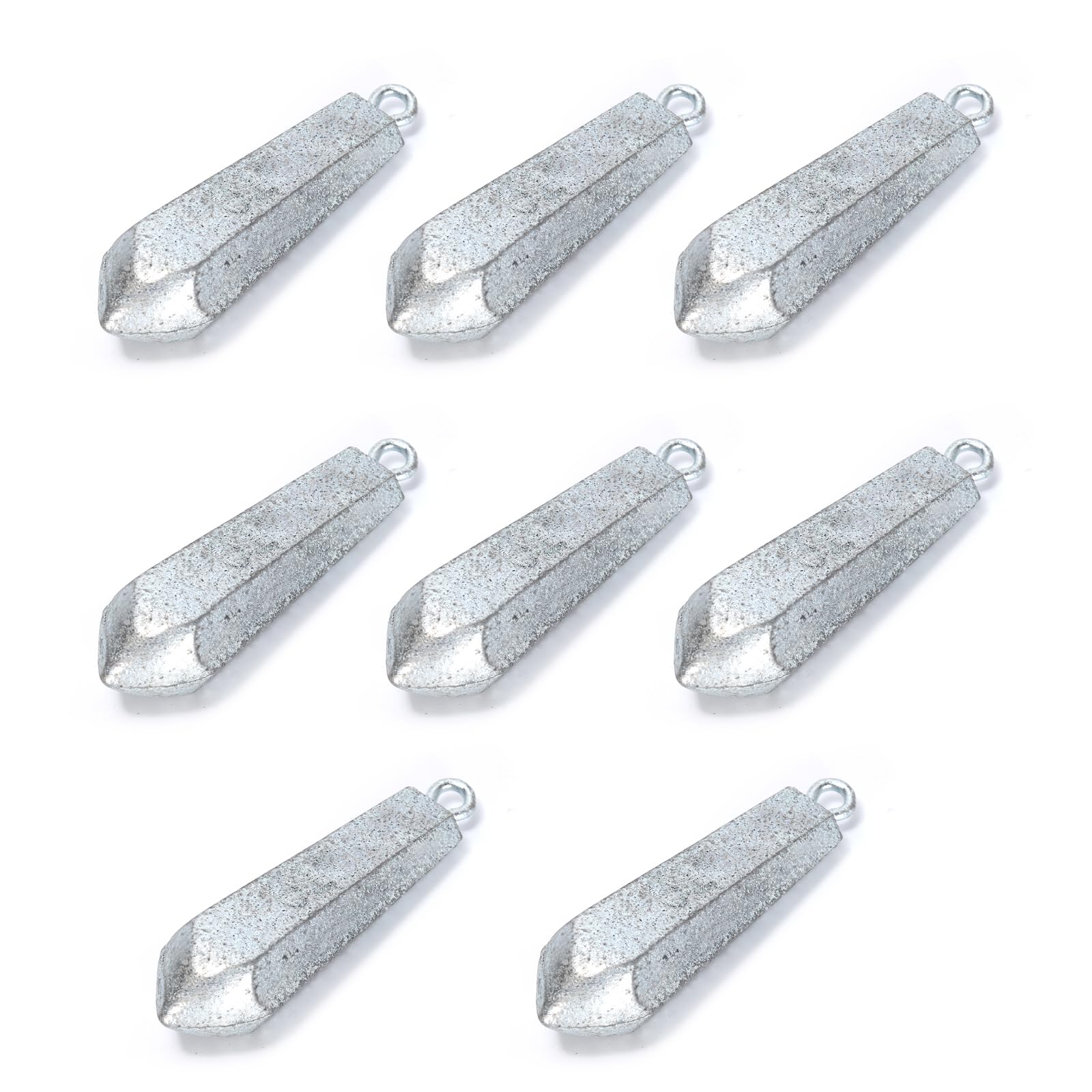 8Pcs 70g Teardrop Shaped Bank Sinkers,Drop Shot Fishing Weights Sinkers
