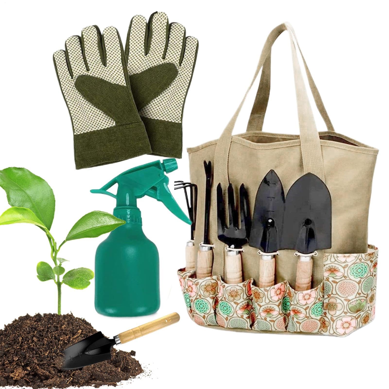 Juego de Herramientas de Jardín Equipo de Jardinería para Exterior y Patio | Herramientas para Jardín y Plantas Para Jardineros, Principiantes, Mamá, Abuelos, Hombres, Mujeres, Familia, Amigos