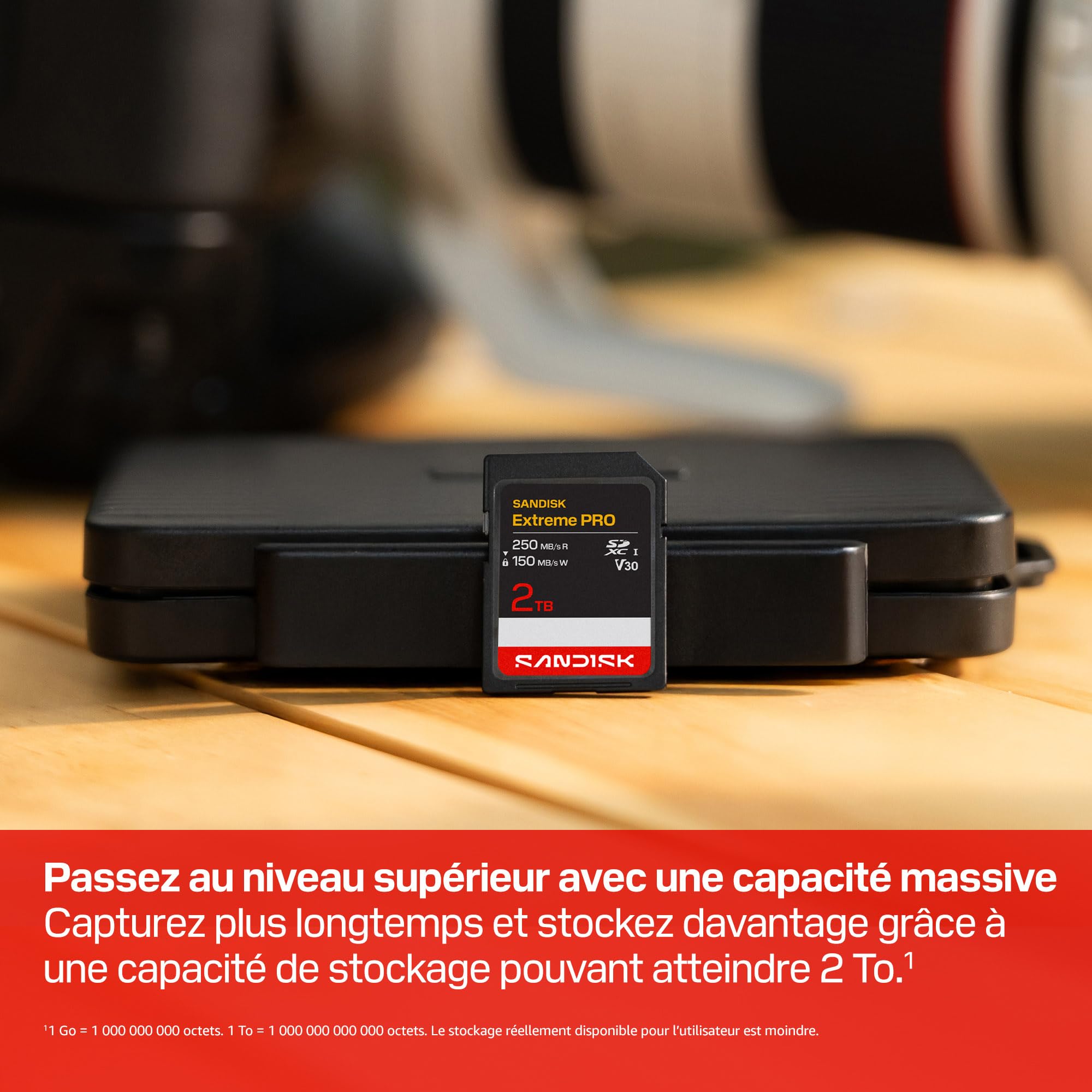 SANDISK Extreme Pro Carte SD UHS-I de 128 Go (Jusqu’à 250 Mo/s en Lecture et Jusqu’à 120 Mo/s en écriture, vidéo 4K UHD, U3, V30) Memory Zone App
