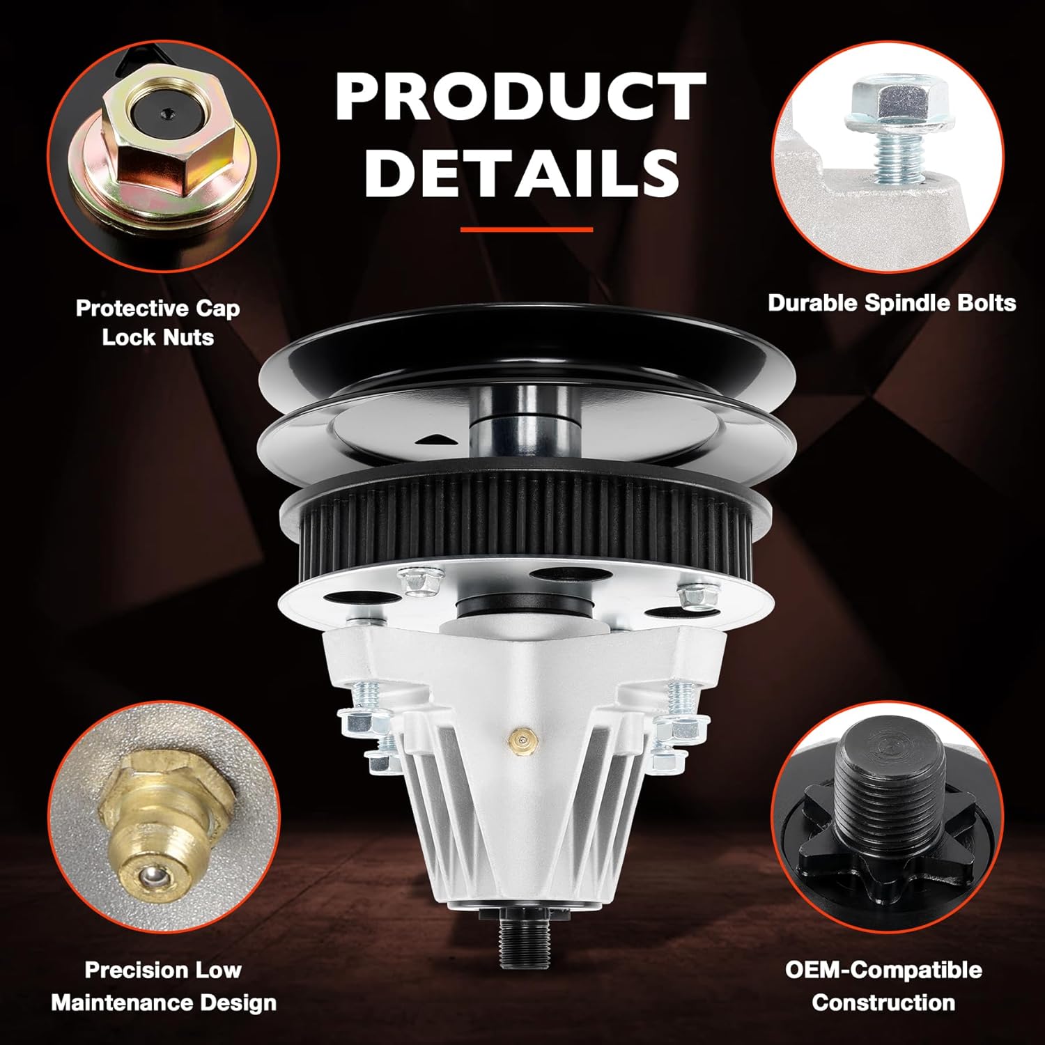 Mower Spindle Assembly Compatible with Cub Cadet LTX1040, LTX1042, i1042, ZTT42, Craftsman MTD 42-Inch Deck- Replaces 918-04512, 918-04512B, 918-04512A, 618-04512, 618-04512B, 618-04512A, 618-04125