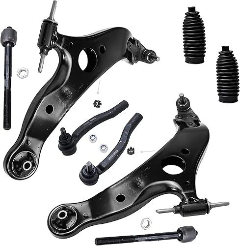 Detroit Axle - Kit de suspensión delantera de 8 piezas para Toyota Sienna 2004-2010, brazos de control inferiores con rótula interior exterior y