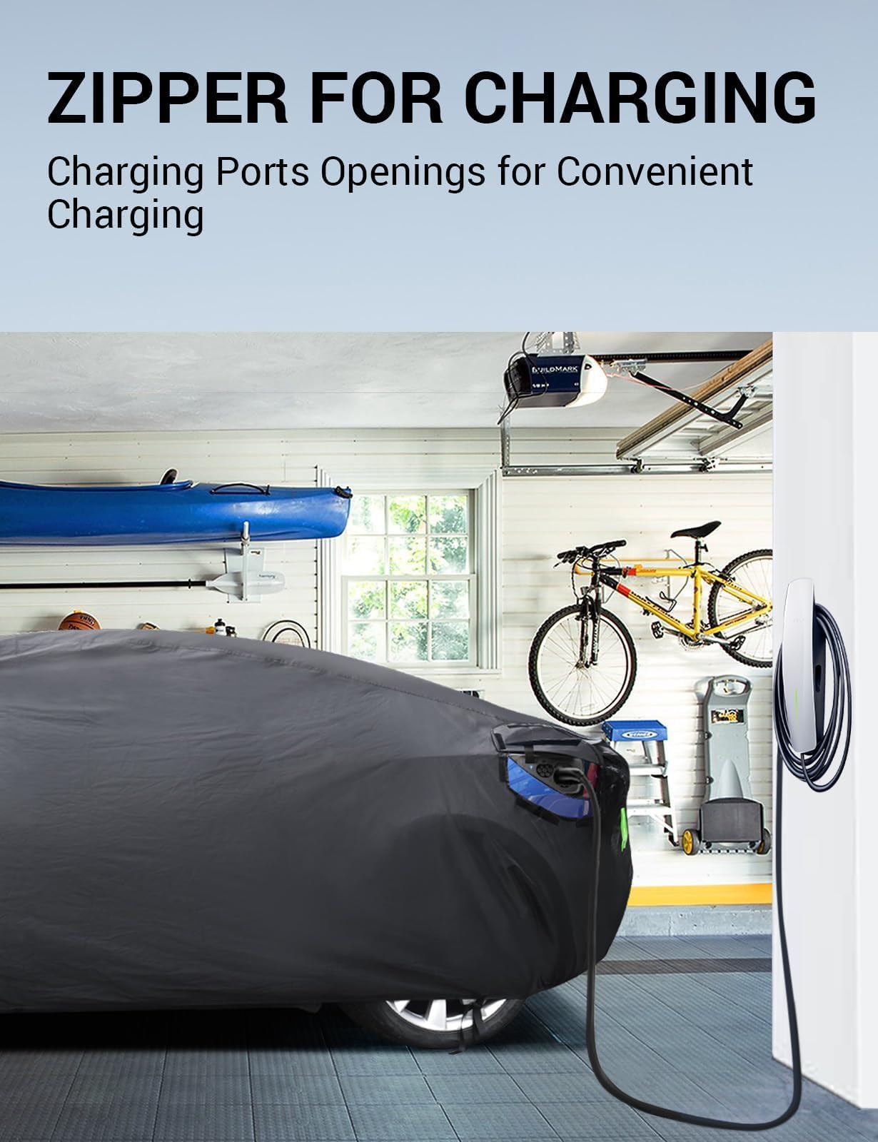 BASENOR 2026 Upgrade Tesla Car Cover for Model X Model X Plaid All-Weather Waterproof UV Protection Full Exterior — view 5