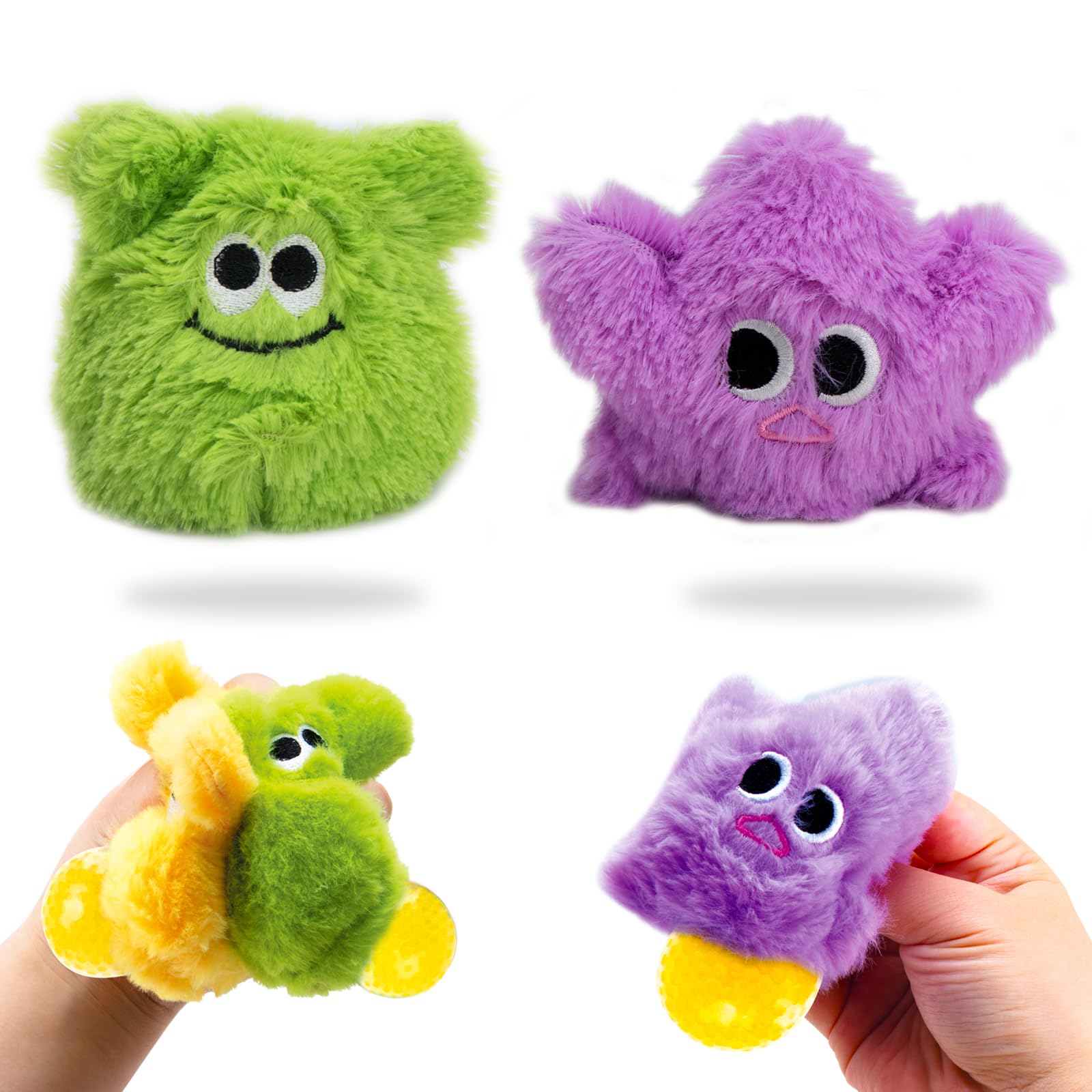 Squishy Toys Stress Balls, Plush Monster Fidget Stress Toys for Kids Adults, Cute Squishy Fidget Toys for Stress Relief, Calming, Focus, Autism and ADHD