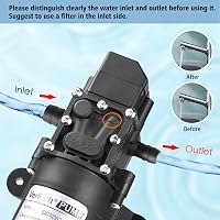 VerRich 12V Membránpumpa 70W Önszívó Vízpumpa 6 L/min 2