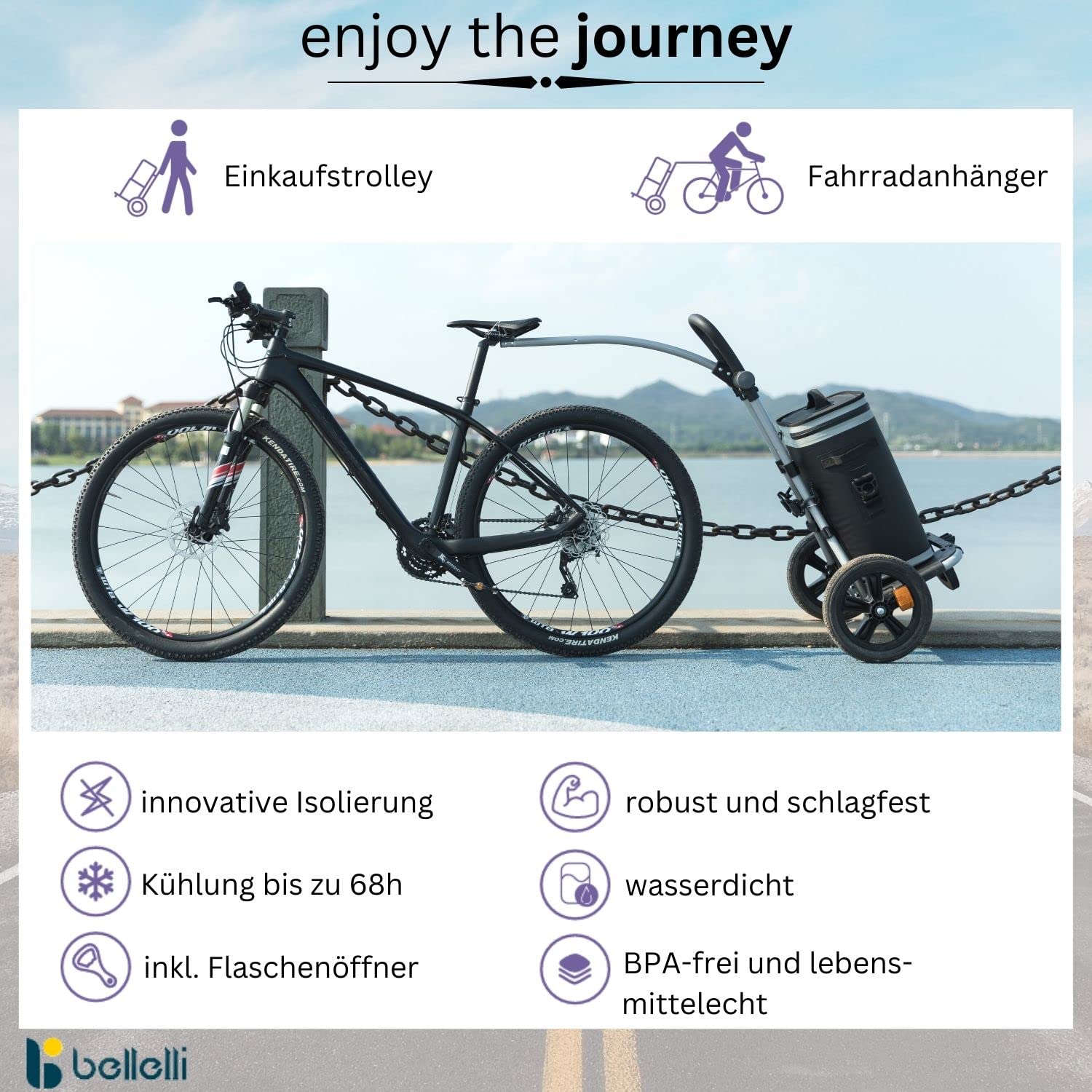 lastenfahrrad mit kühlung Red Loon by Bellelli Fahrrad Einkaufstrolley - B-Tourist L+XL - Fahrradanhänger Kühltaschen 20+30 Liter - Outdoor Picnic Trolley Vehicle Selection:F82 M4 (MT Transmission) Reynolds ATR – Hayes OEM CF Moto