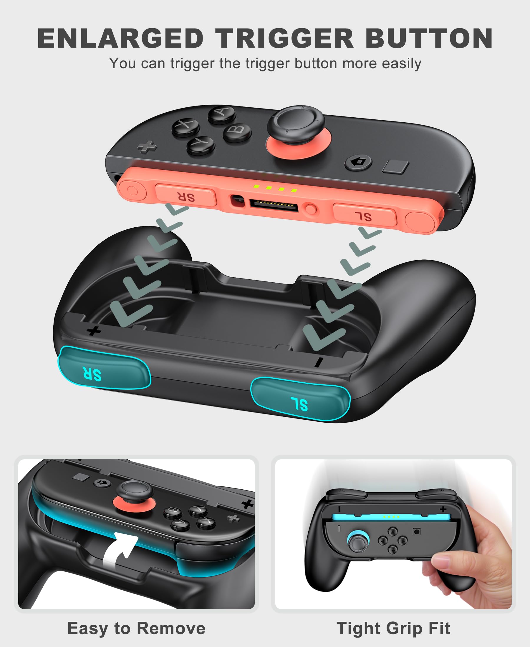 NinABXY Switch 2 Accessori, Bundle 18-IN-1 per Nintendo Switch 2 2025: custodia per il trasporto, custodia per PC trasparente divisa magnetica, doppio dock di ricarica, porta carte di gioco, volanti
