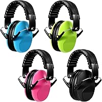 Vista 1 de Orejeras de protección auditiva para niños, ajustables para reducción de ruido para niños pequeños, orejeras con cancelación de ruido 27NRR