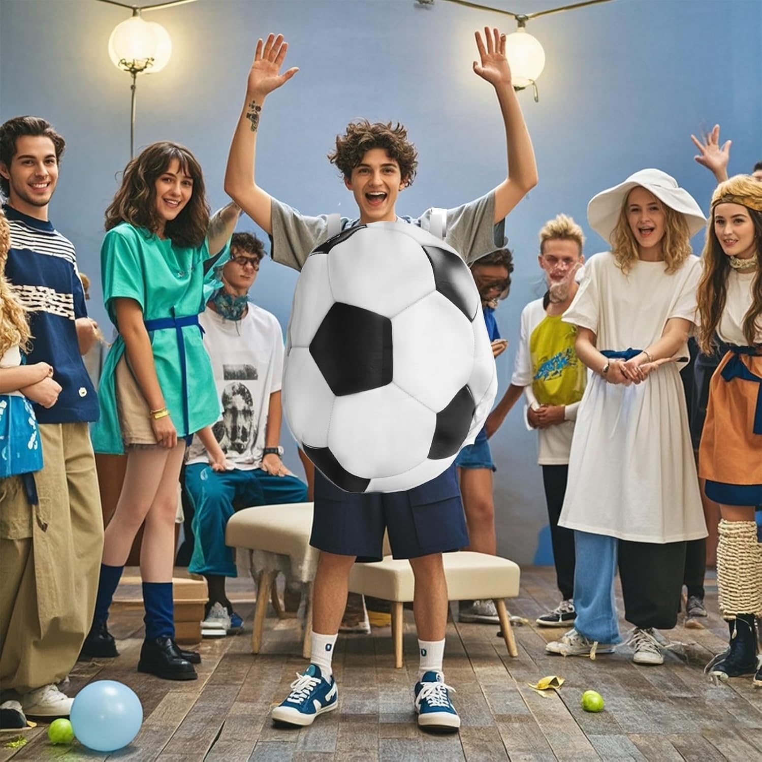Adult Pencil Baseball Soccer Football Cucumber Costume Halloween Sports Party Cosplay Costume