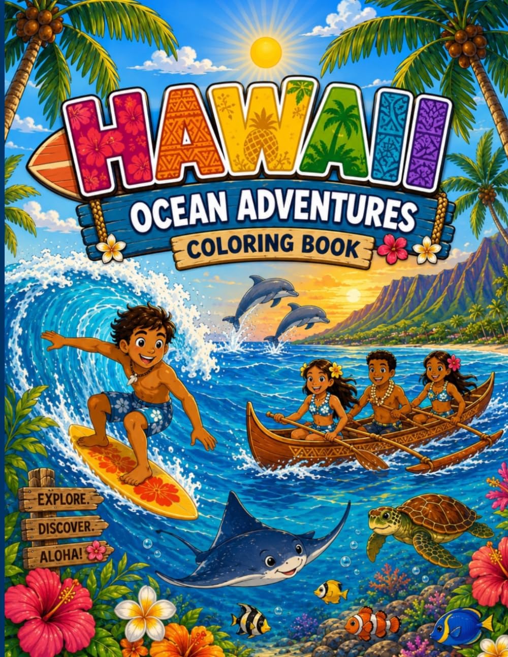 OCEAN ADVENTURES Coloring Book