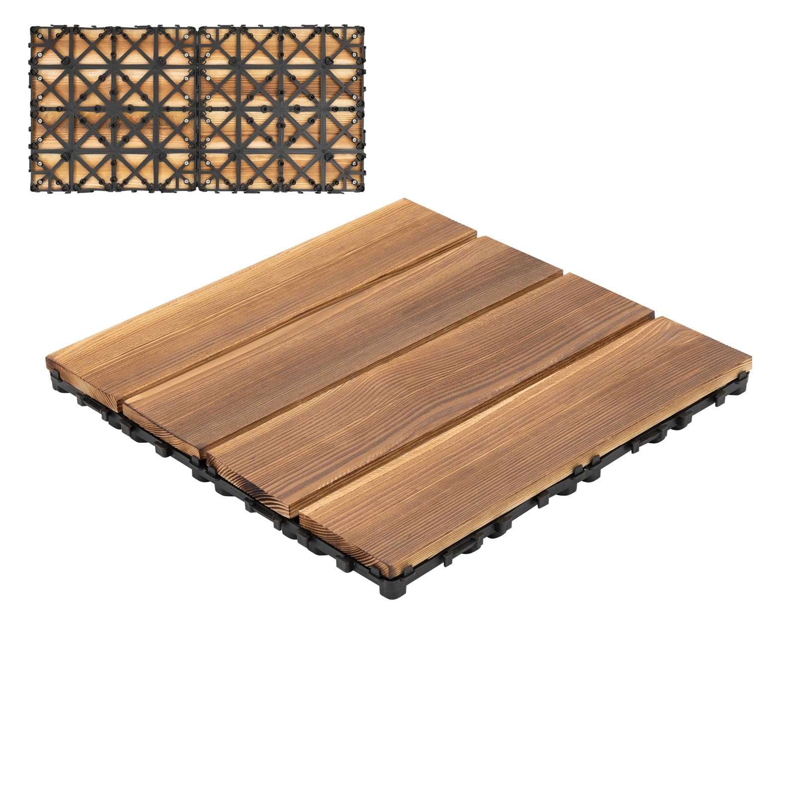Piastrelle in legno, resistenti alle intemperie, 3,3 m², per giardino