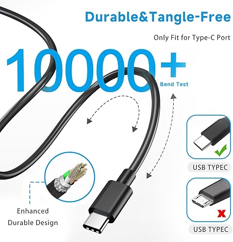 Miniatura 5 de Cargador USB C de 100 W compatible con ASUS ZenBook 14 14X ROG Flow Z13 X13, A20-100P1A adaptador de corriente de CA de 20 V5 A con PD 3.0,
