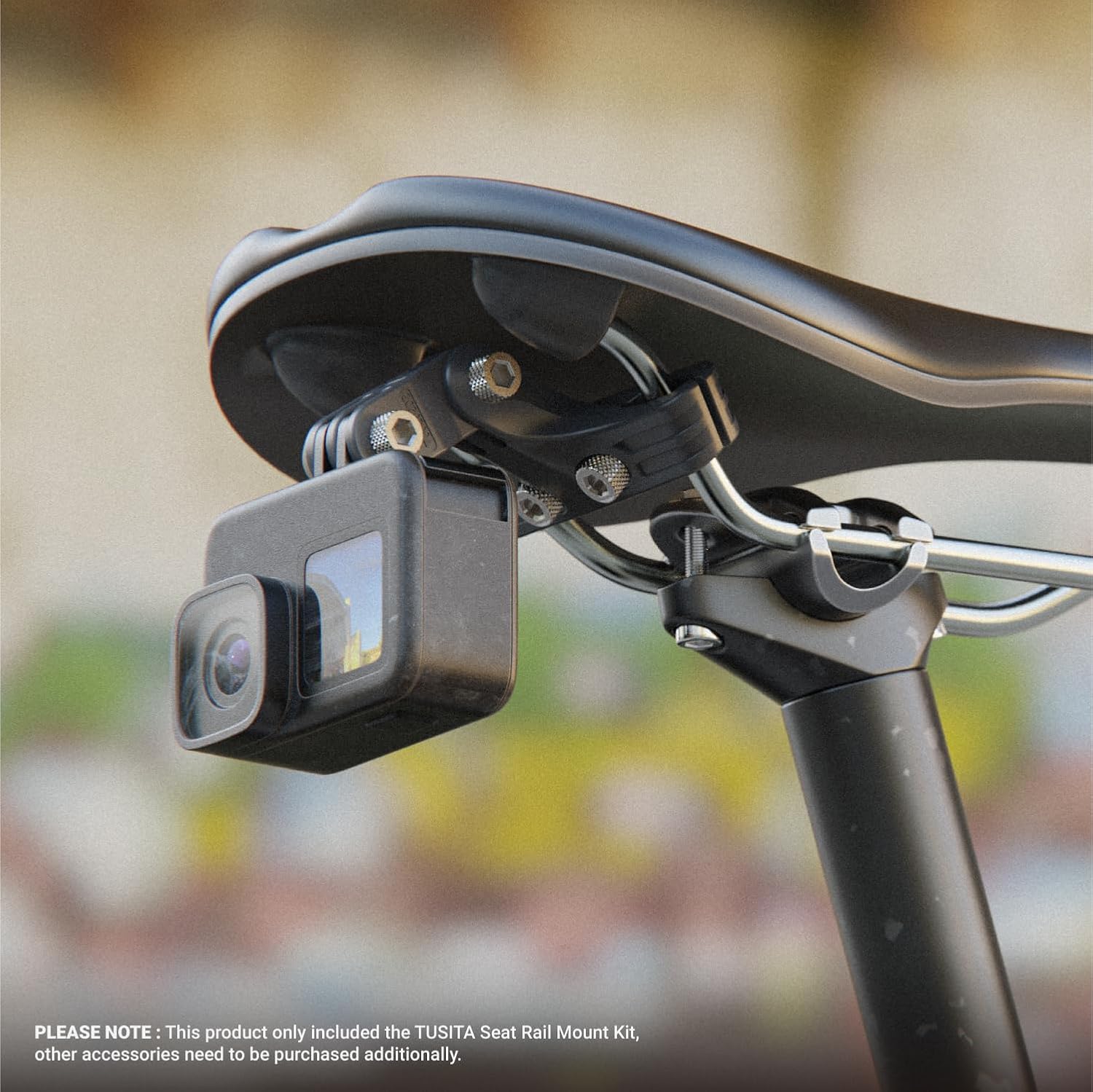 TUSITA Seat Rail Mount Kit Compatible with Garmin Varia RCT715 Bicycle Radar