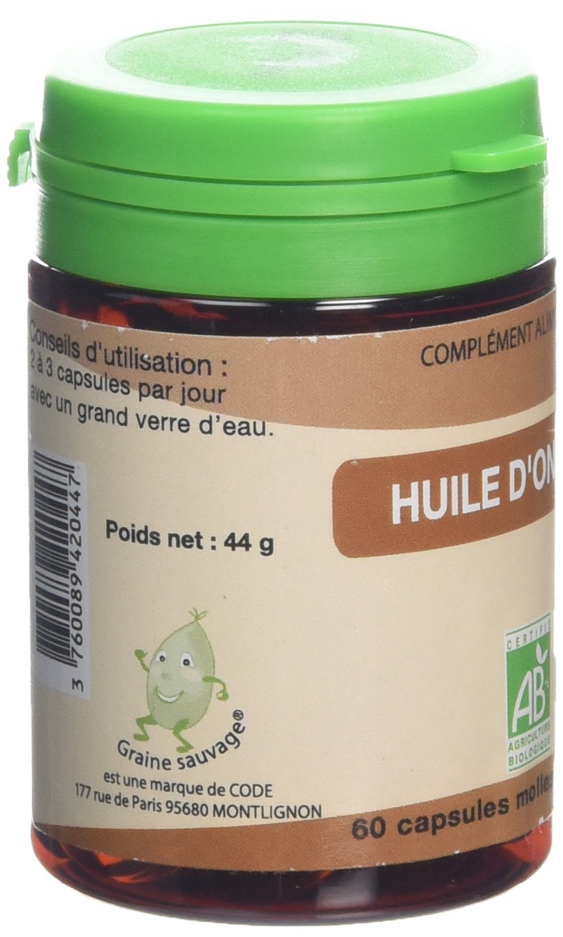 Huile d'Onagre bio - 60 capsules - Bien-être intime des femmes matures