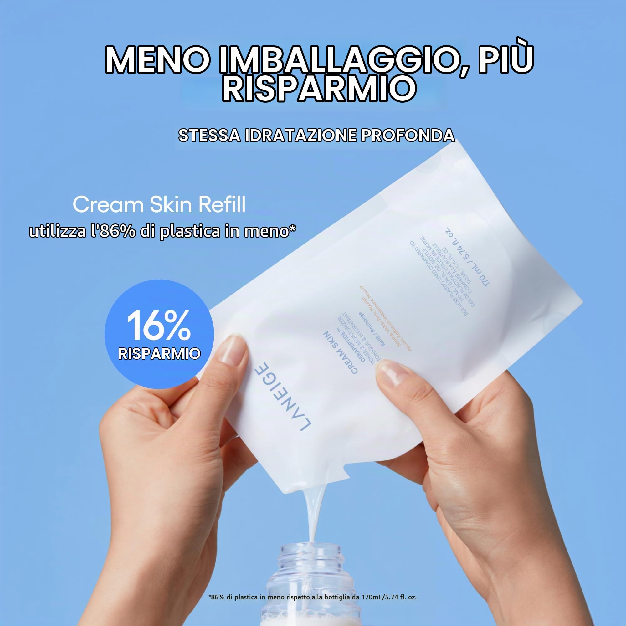 LANEIGE Cream Skin Toner & Moisturizer: 2-in-1 Amino Acid Rich Liquid, Soothe, Hydrate, and Strengthen Skin's Moisture Barrier