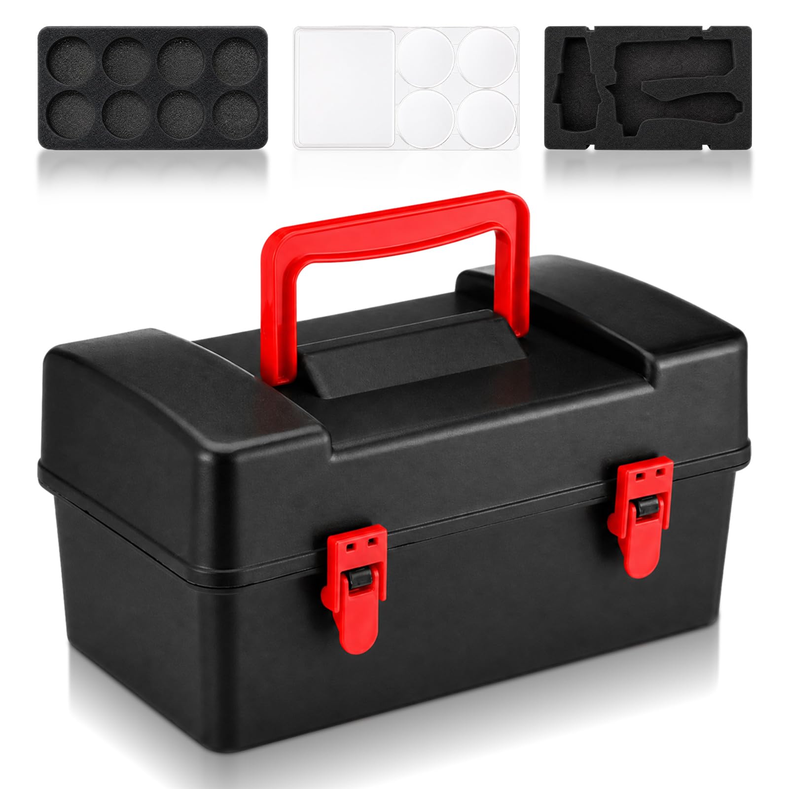 Spinning Top Storage Case Portable Carrying Box with Protective Foam