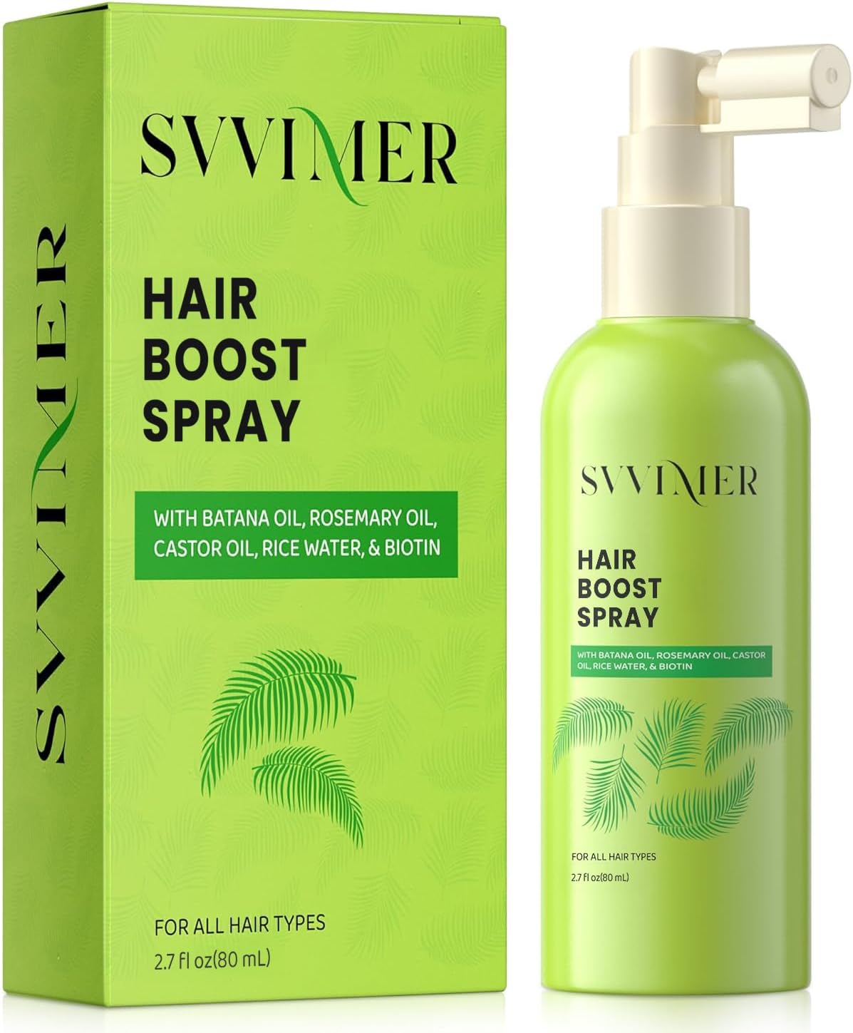 Hair Thickening Serum Spray - with Rosemary Batana Oil Biotin for Thinning Fine Hair - for Women and Men 4 Fl Oz (Pack of 1)