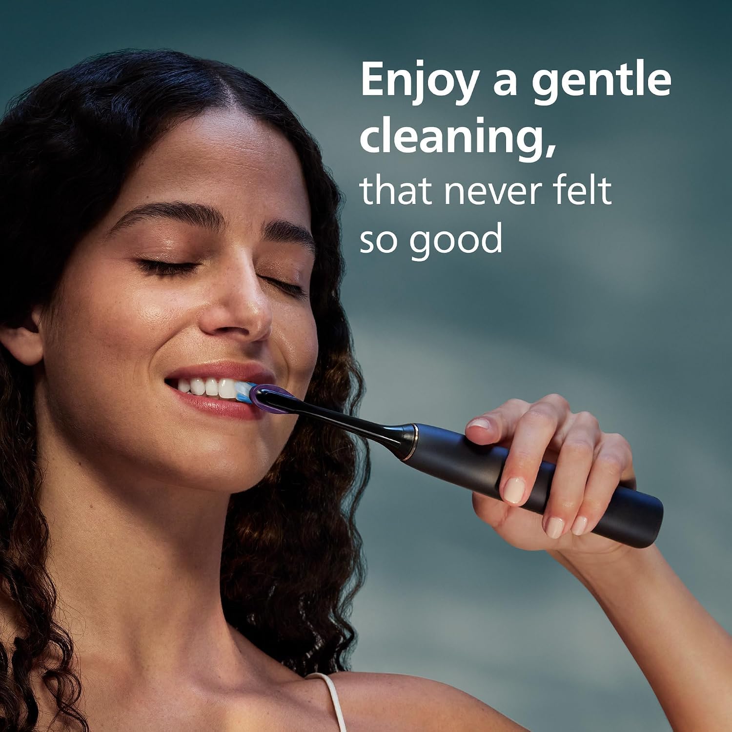 Philips Sonicare Brilliant Clean HX3792/21 - Spazzolino elettrico Smart Screen, ricambio testina, 2 modalità di spazzolatura e SmarTimer, colore: nero
