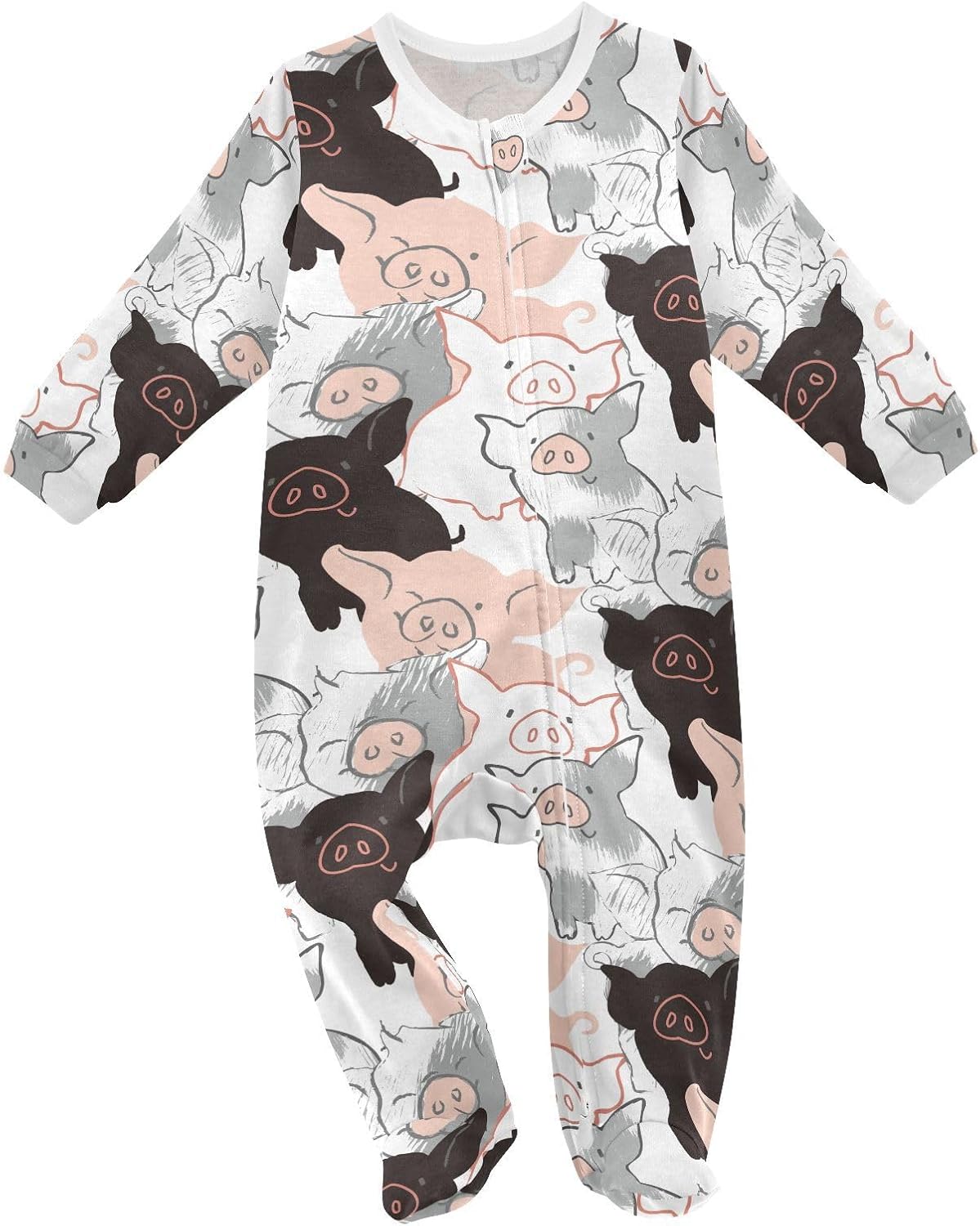 vvfelixl Halloween Pumpkins Orange Lantern Baby Sleepers For Girl Boys Newborn Baby Play One-Piece Footies For 0-24 Months