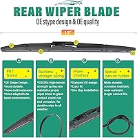 Vista 309 de 26" 20" 16" Windshield Wiper Blades Replacement for Dodge Grand Caravan 2008-2020 / Chrysler Town & Country 2008-2016 Premium All Weather Front Rear