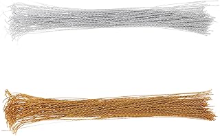 ledmomo 200個入りクリスマスオーナメント吊り下げロープ 金銀混合ティンセルロープ タグ用紐 店舗用小売用品 DIY装飾用