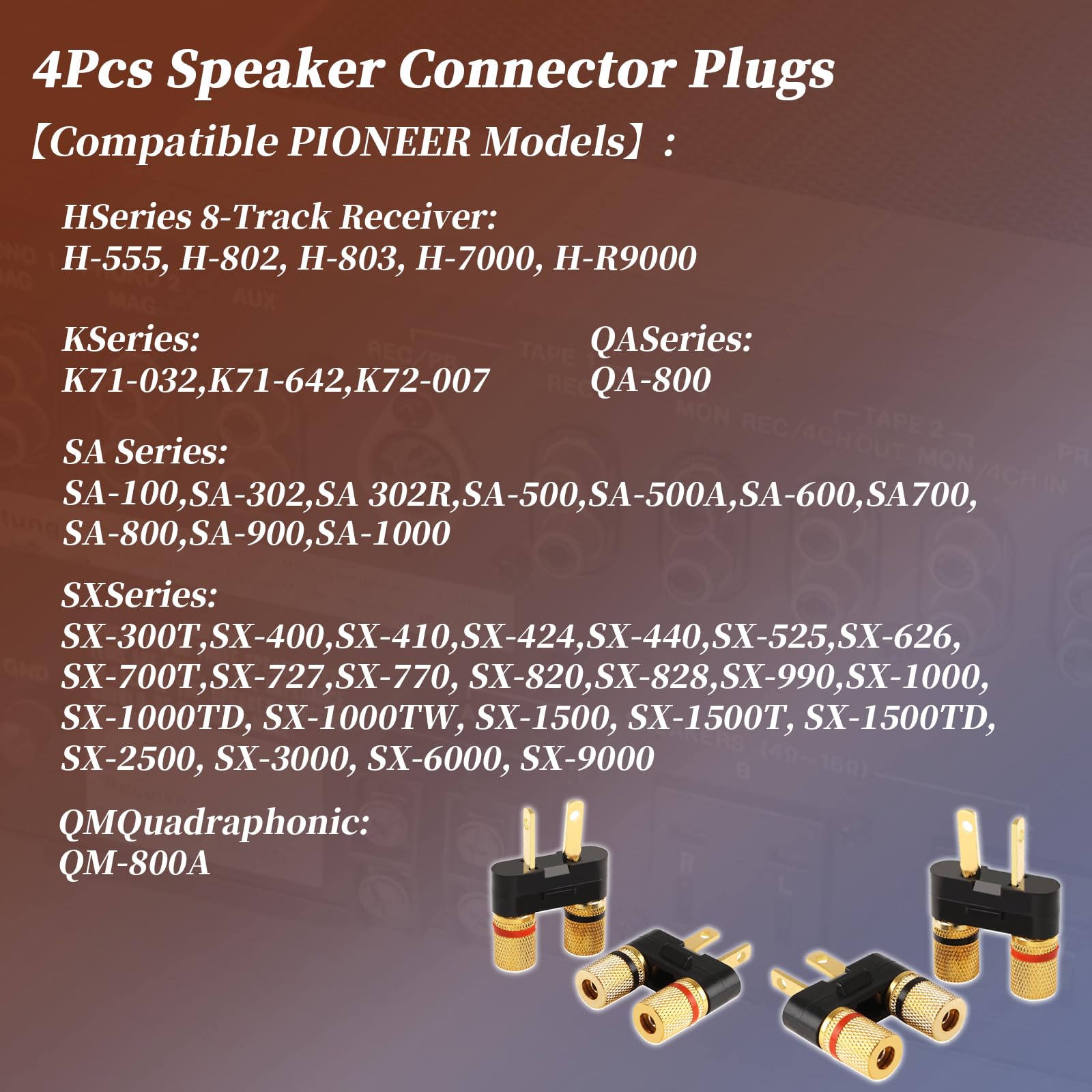 Amazon.com: XYgdhqpt For Pioneer Speaker Banana Jack Plug