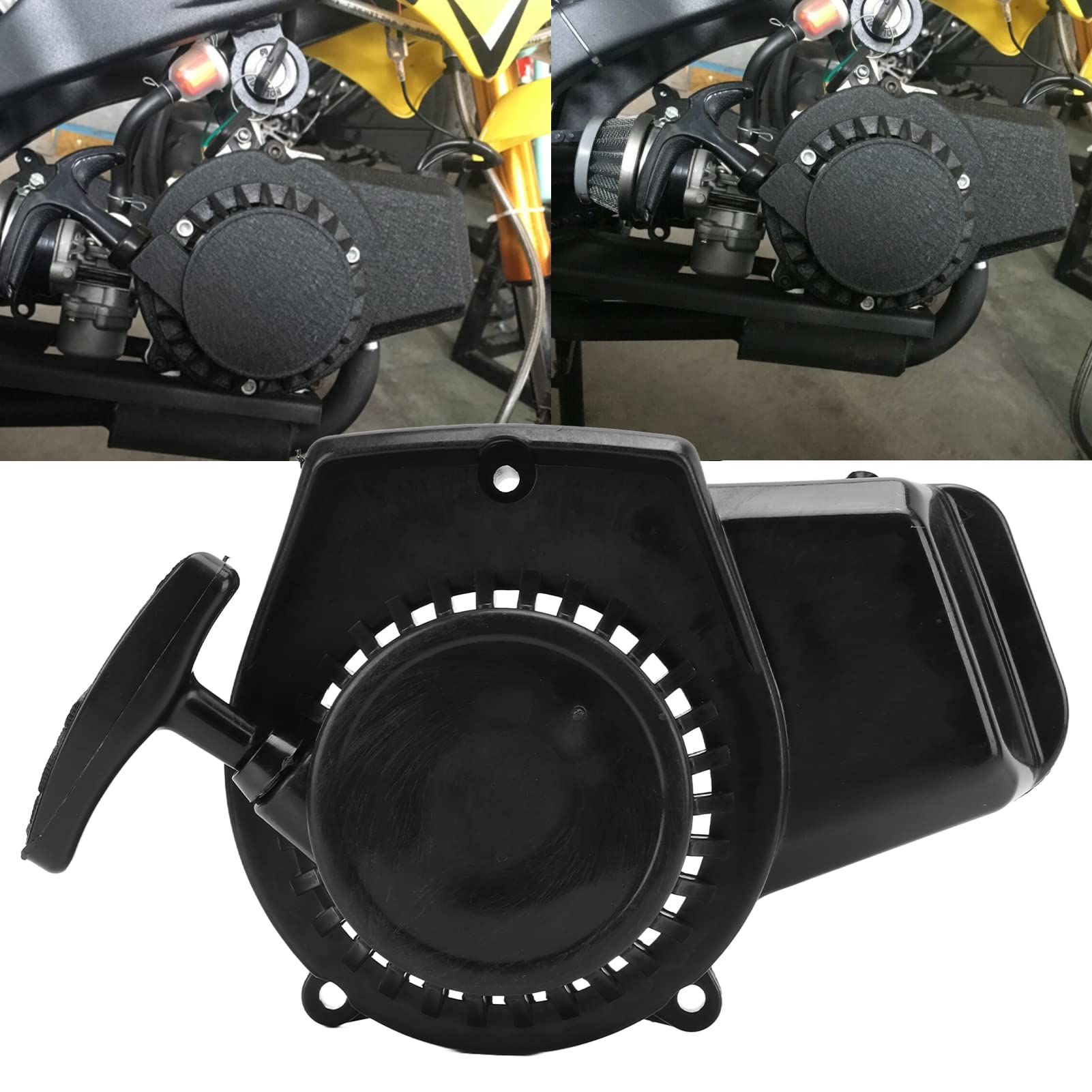 KIMISS Avviamento a Strappo per Mini Quad da 47 49 Pocket Dirt Bike - Parti Durevoli della Piastra del Motore in ABS