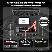 Vista 2 de Case for NOCO Boost GB40 GB20 – Waterproof Hard Storage Box for 1000A UltraSafe Jump Starter Battery Pack Fast Car Charger Accessories Portable