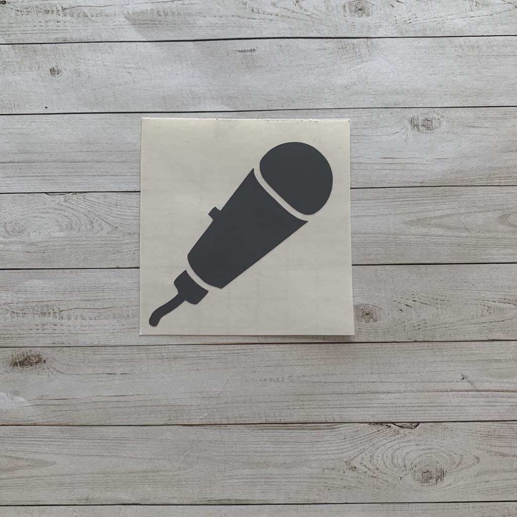 Amazon.com: Microphone Decal | Microphone Sticker | Radio Decal | Radio ...