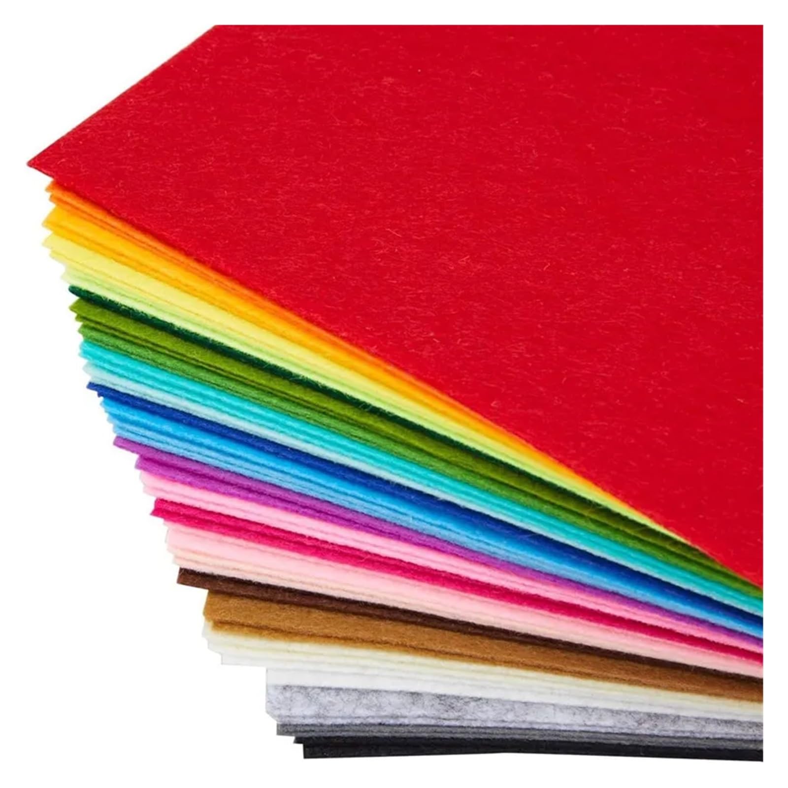 filzstoff meterware filz meterware filz filzsto 40 Filzstoffbögen (ca. x cm, ca. 16 Zoll), Bastelset, Vliesstoff, verschiedene Farben, 1 mm dick, for Handarbeiten, Nähen und DIY-Projekte(40x40cm)