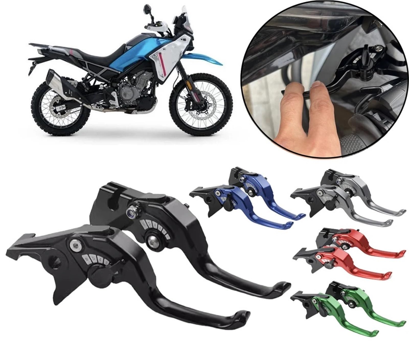 Uchwyty motocyklowe Do 450MT MT450 CF450MT | Akcesoria motocyklowe Krótki uchwyt dźwigni hamulca na dwa palce