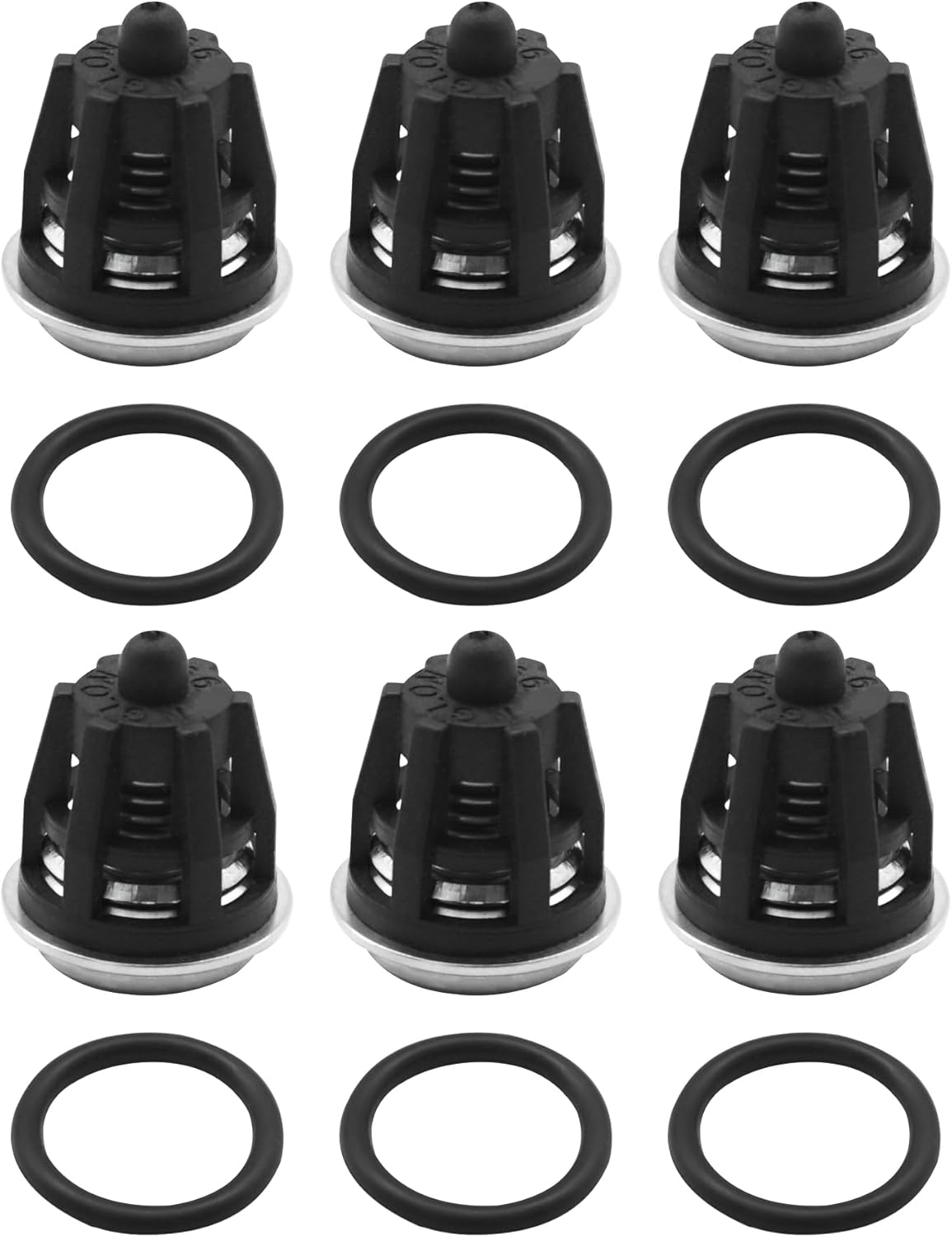 Kit de válvula de retención para lavadora a presión de 6 piezas, compatible con bomba intra Mi-T-M 700009 47 49 50 51 Series 758-543.758-543