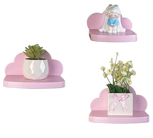 Small Floating Shelves Mini Cloud Shelves Hanging Display 6 Inch