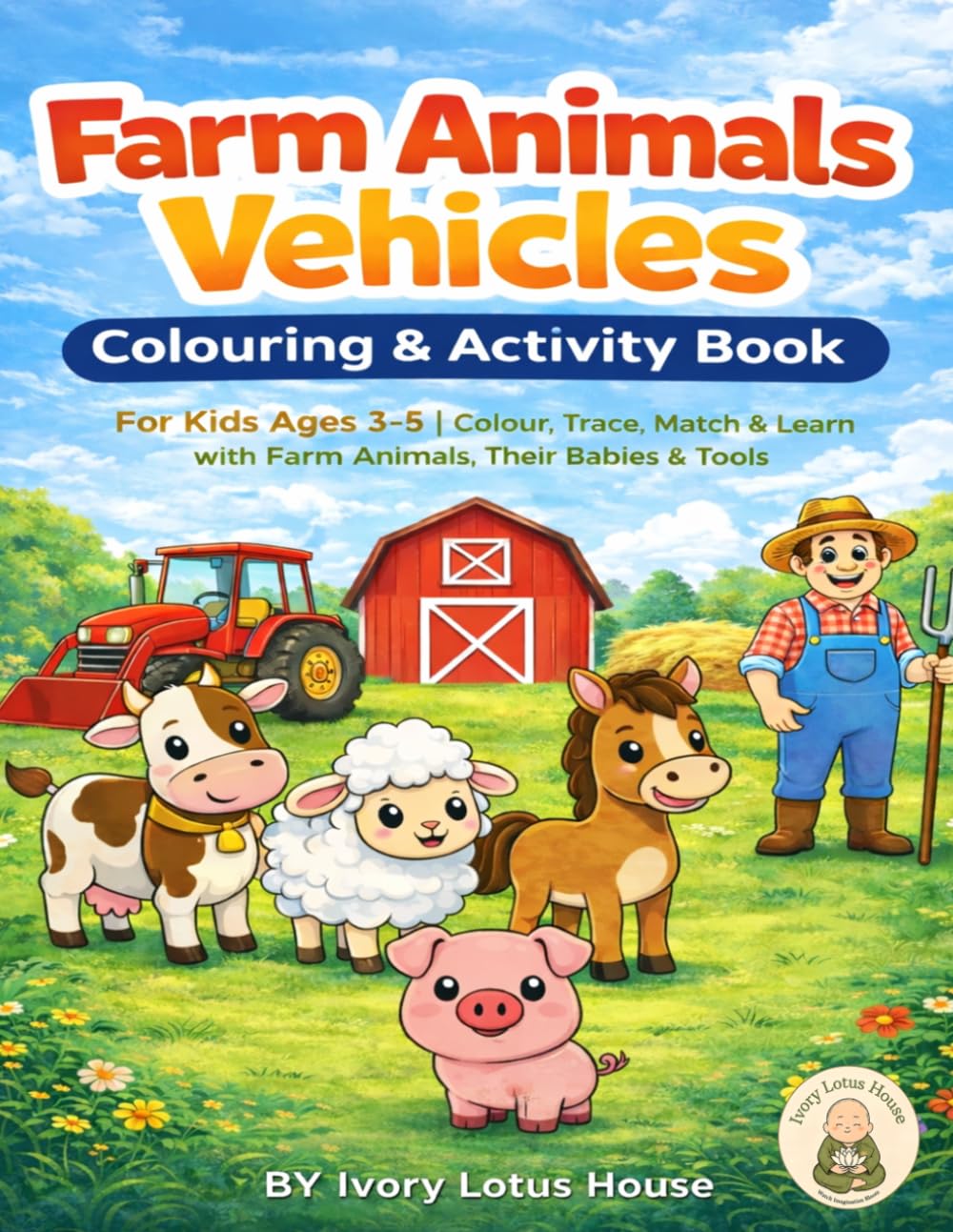 FARM ANIMLAS ACTIVITY AND COLOURING BOOK