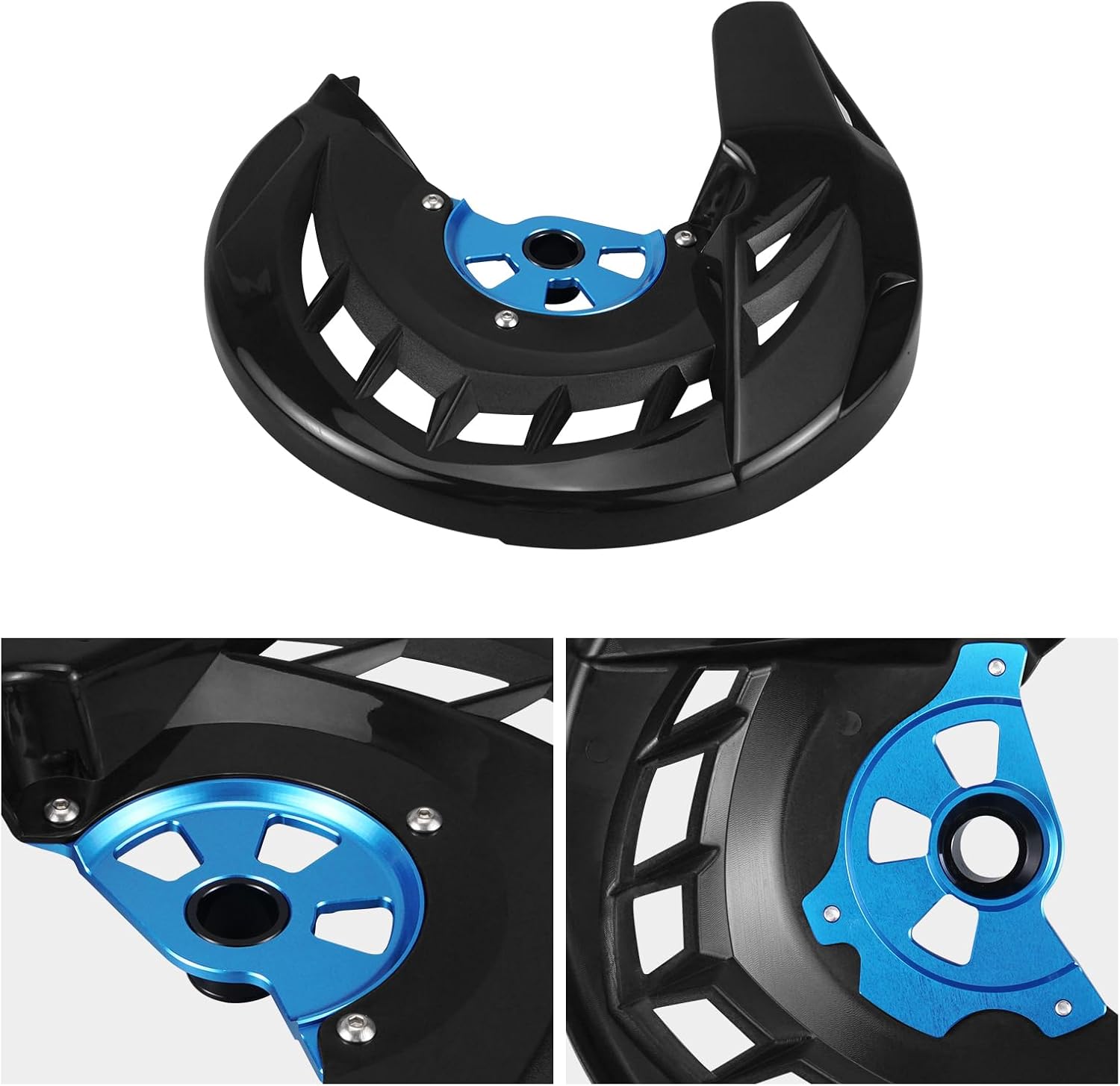 NICECNC Front Brake Disc Guard Cover Compatible with Yamaha YZ125 YZ250 2008-2023 YZ250F YZ450F 2007-2013 YZ125X 2017-2023 YZ250X 2016-2023 WR250F 2006-2019 WR450F 2006-2018,See fitment
