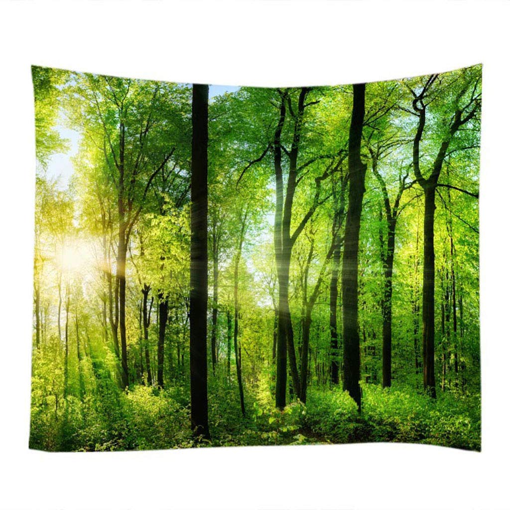 Tapisserie salon forêt 150x130cm créez un coin de nature chez vous