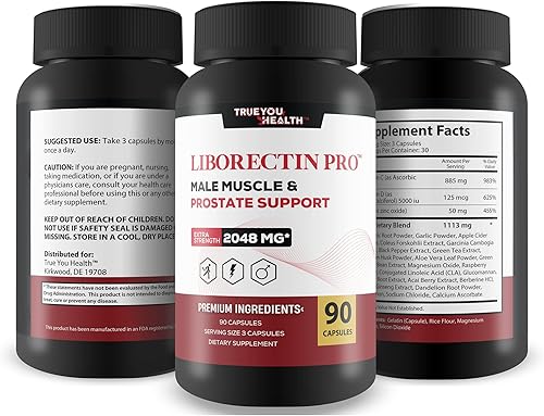 Miniatura 4 de Liborectin Pro - Soporte de próstata - Promueve la función saludable de la próstata con vitamina D, zinc, té verde - Potente fórmula de próstata de