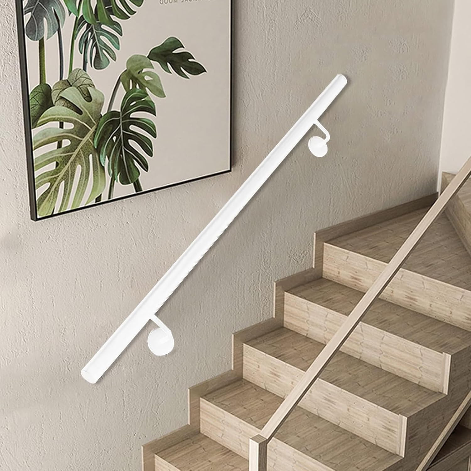 30～600cm階段手すり、ホワイトメタル亜鉛メッキ鉄階段手すり取り付け