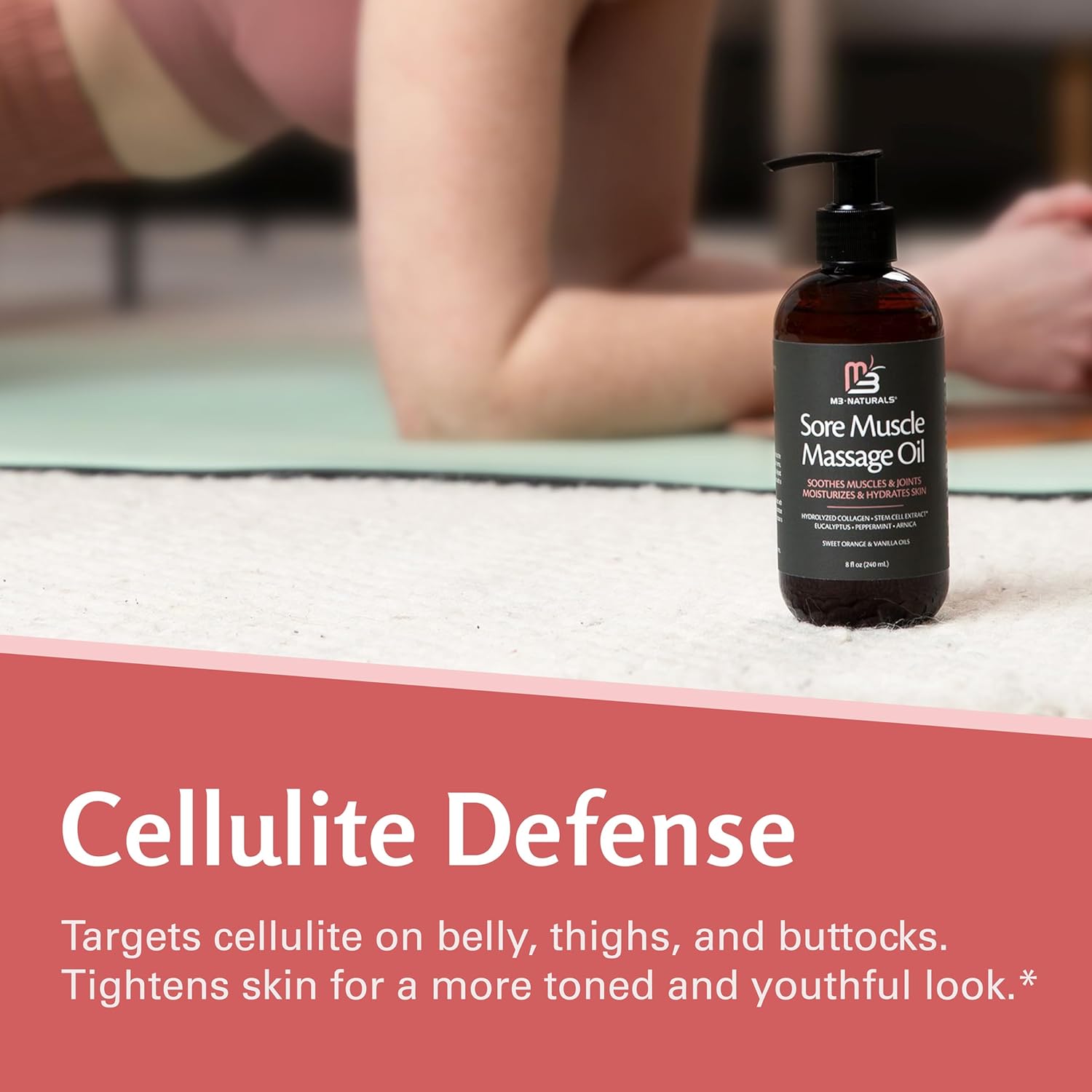 M3 Arnica Sore Muscle Massage Oil with Collagen, Stem Cells, and Menthol, Anti-Cellulite Therapy for Full Body, Fast-Absorbing Multipurpose Treatment - Image 10