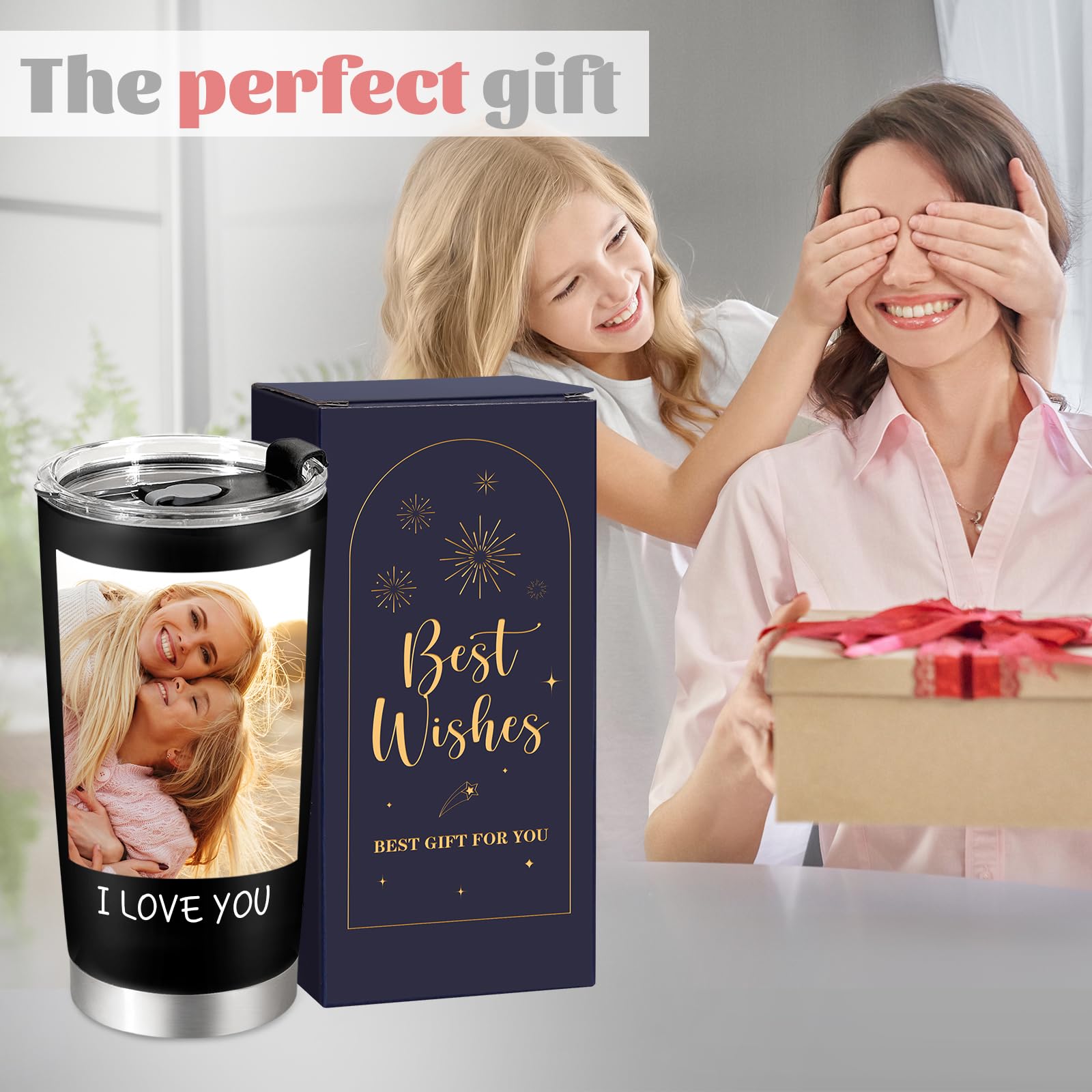 Tasse En Acier Inoxydable Avec Photo Personnalisée Avec