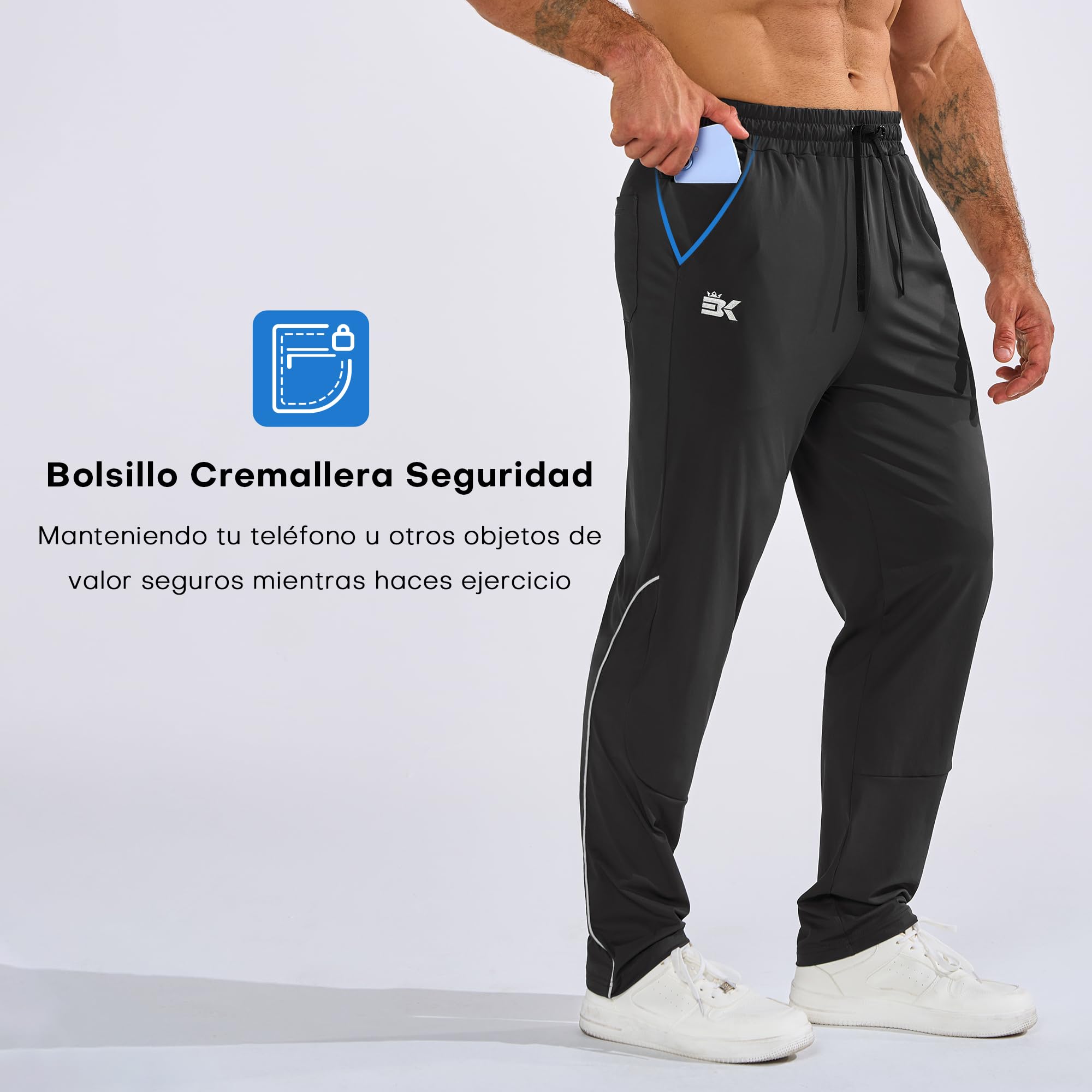 ZENWILL Ligero Pantalon Chandal Hombre Deportivos Running