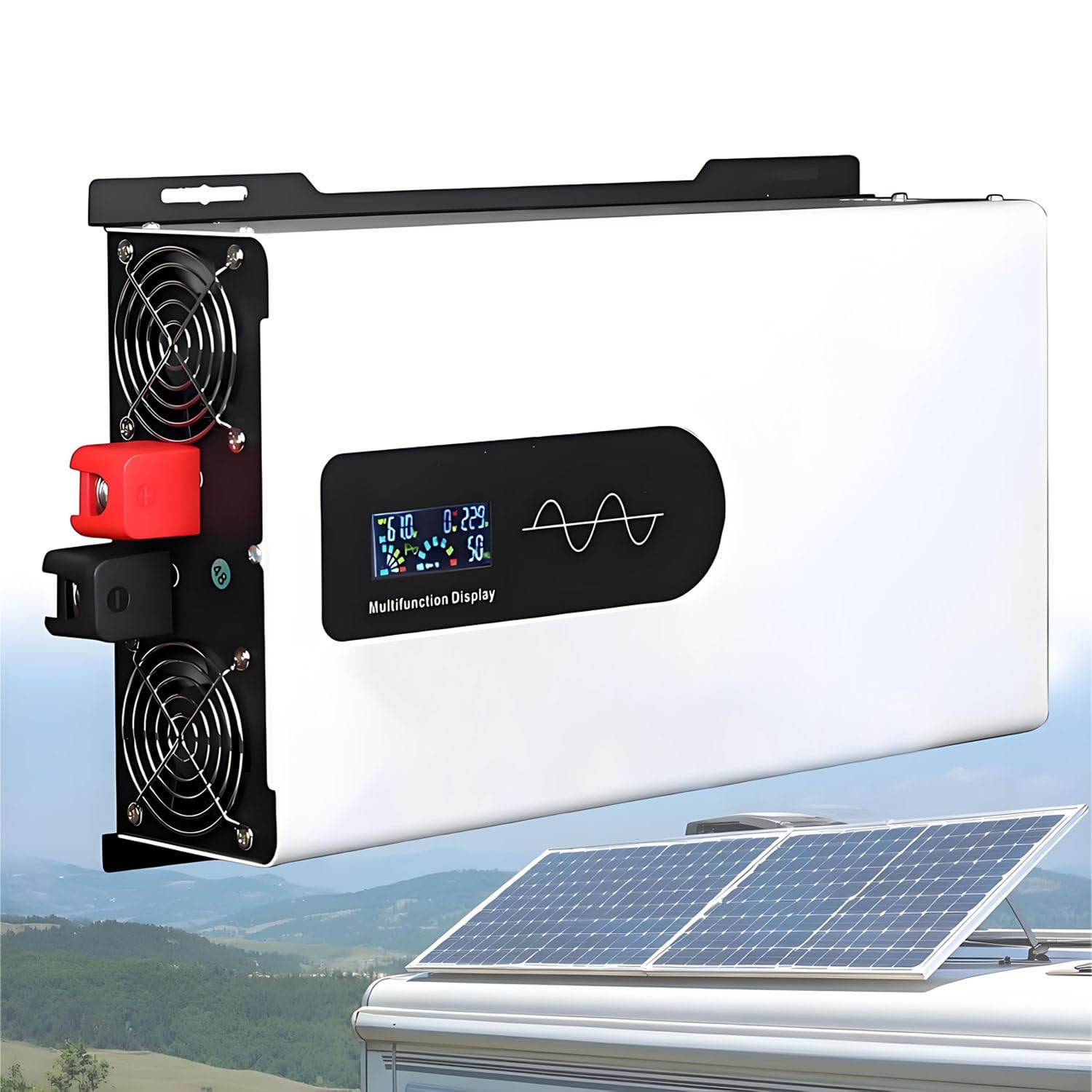 Parallel-Hybrid-Wechselrichter Reine Sinuswelle, DC 12V–96V auf AC 110/220V 24Vto110V-1000W