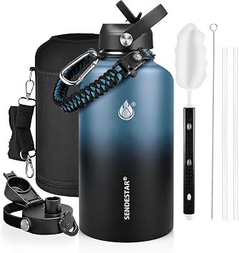 SENDESTAR Insulated Water Bottle 24 oz & Insulated Water Bottle 128 oz