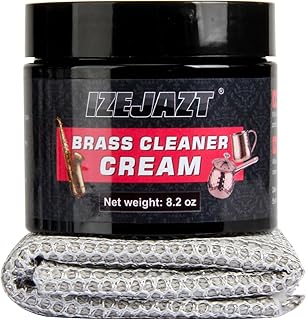 Brass Polish & Cleaner Paste | Professional Care for All Brass Products | Quickly Removes Tarnish & Restores Shine | for Faucets, Instruments, Decor & Kitchenware