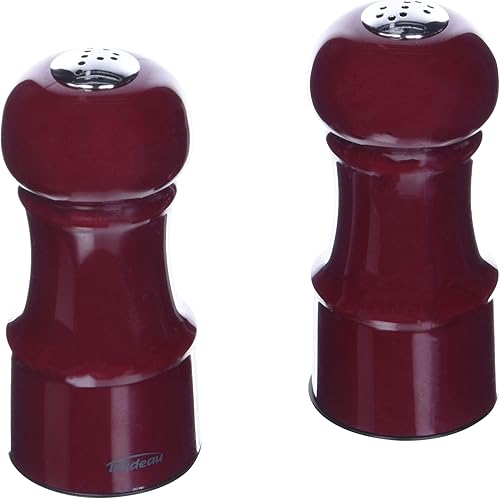 Miniatura 1 de Trudeau Juego de saleros y pimientas de 45 pulgadas color borgoña